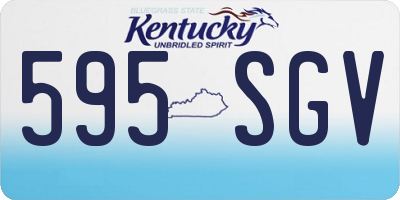 KY license plate 595SGV