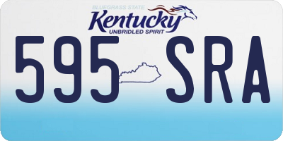 KY license plate 595SRA