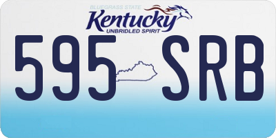 KY license plate 595SRB
