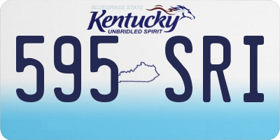 KY license plate 595SRI