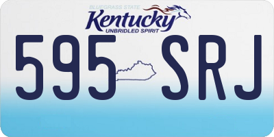 KY license plate 595SRJ