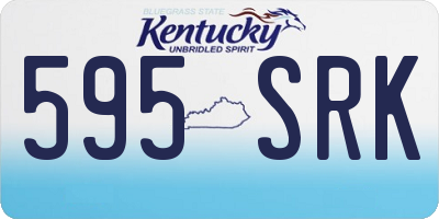 KY license plate 595SRK