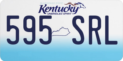 KY license plate 595SRL