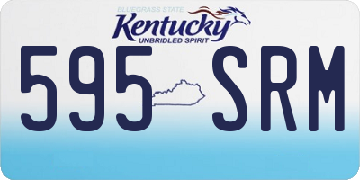KY license plate 595SRM