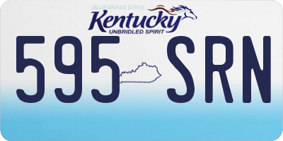 KY license plate 595SRN
