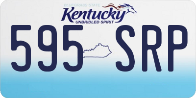 KY license plate 595SRP