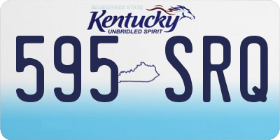 KY license plate 595SRQ