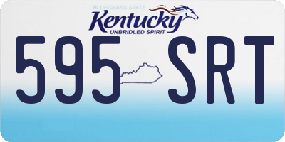 KY license plate 595SRT