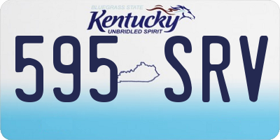 KY license plate 595SRV