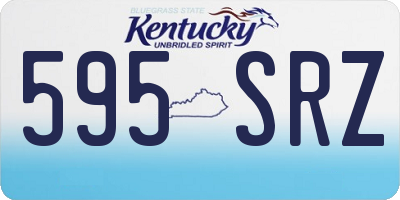 KY license plate 595SRZ