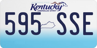 KY license plate 595SSE