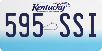 KY license plate 595SSI