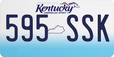 KY license plate 595SSK