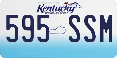 KY license plate 595SSM