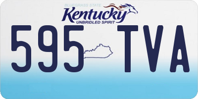 KY license plate 595TVA