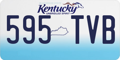 KY license plate 595TVB