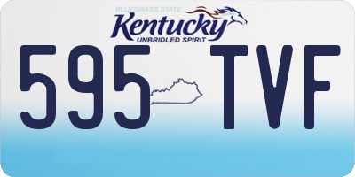 KY license plate 595TVF