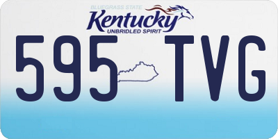 KY license plate 595TVG