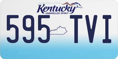 KY license plate 595TVI