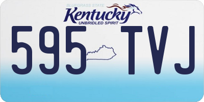 KY license plate 595TVJ