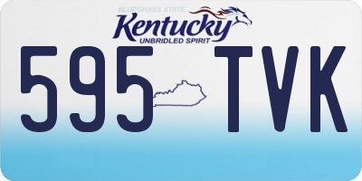 KY license plate 595TVK