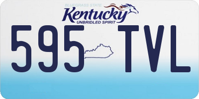 KY license plate 595TVL