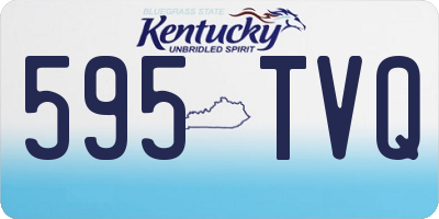 KY license plate 595TVQ