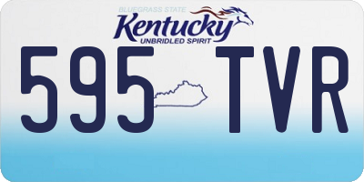 KY license plate 595TVR