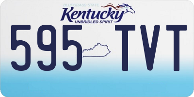 KY license plate 595TVT