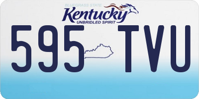 KY license plate 595TVU