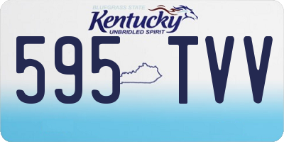 KY license plate 595TVV