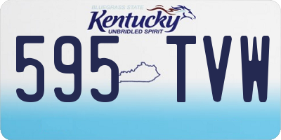 KY license plate 595TVW