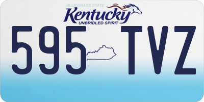 KY license plate 595TVZ