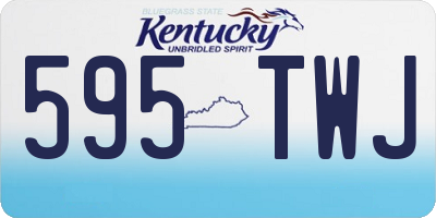 KY license plate 595TWJ