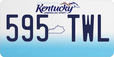 KY license plate 595TWL