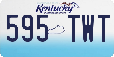 KY license plate 595TWT