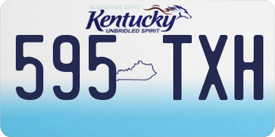 KY license plate 595TXH