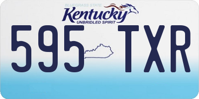 KY license plate 595TXR