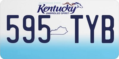 KY license plate 595TYB