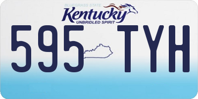 KY license plate 595TYH