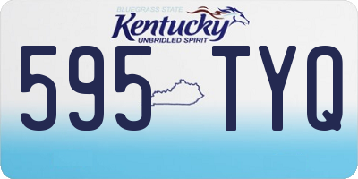 KY license plate 595TYQ