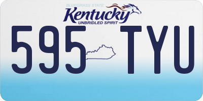KY license plate 595TYU