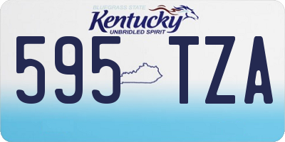 KY license plate 595TZA