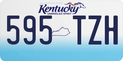 KY license plate 595TZH