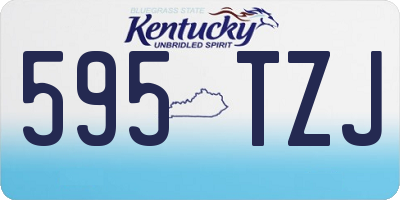 KY license plate 595TZJ
