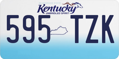 KY license plate 595TZK