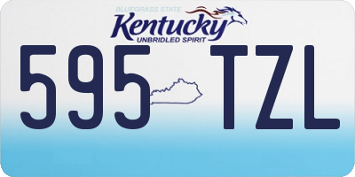 KY license plate 595TZL