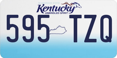 KY license plate 595TZQ