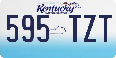 KY license plate 595TZT