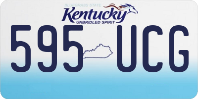 KY license plate 595UCG
